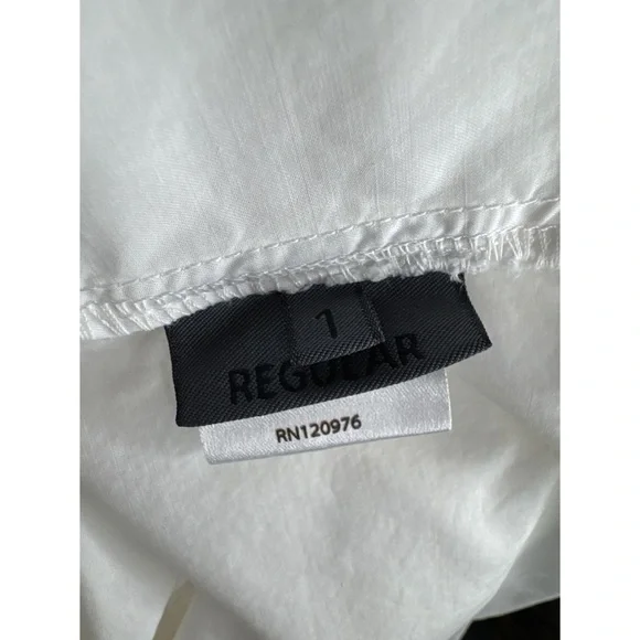 OSKA White Dress Elastic Hem Size 1 - Picture 5 of 5